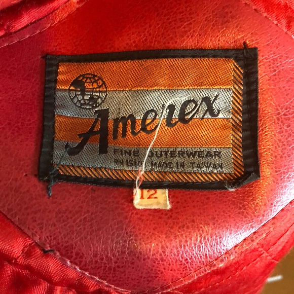 Vintage red pleather jacket 12 - Picture 6 of 8